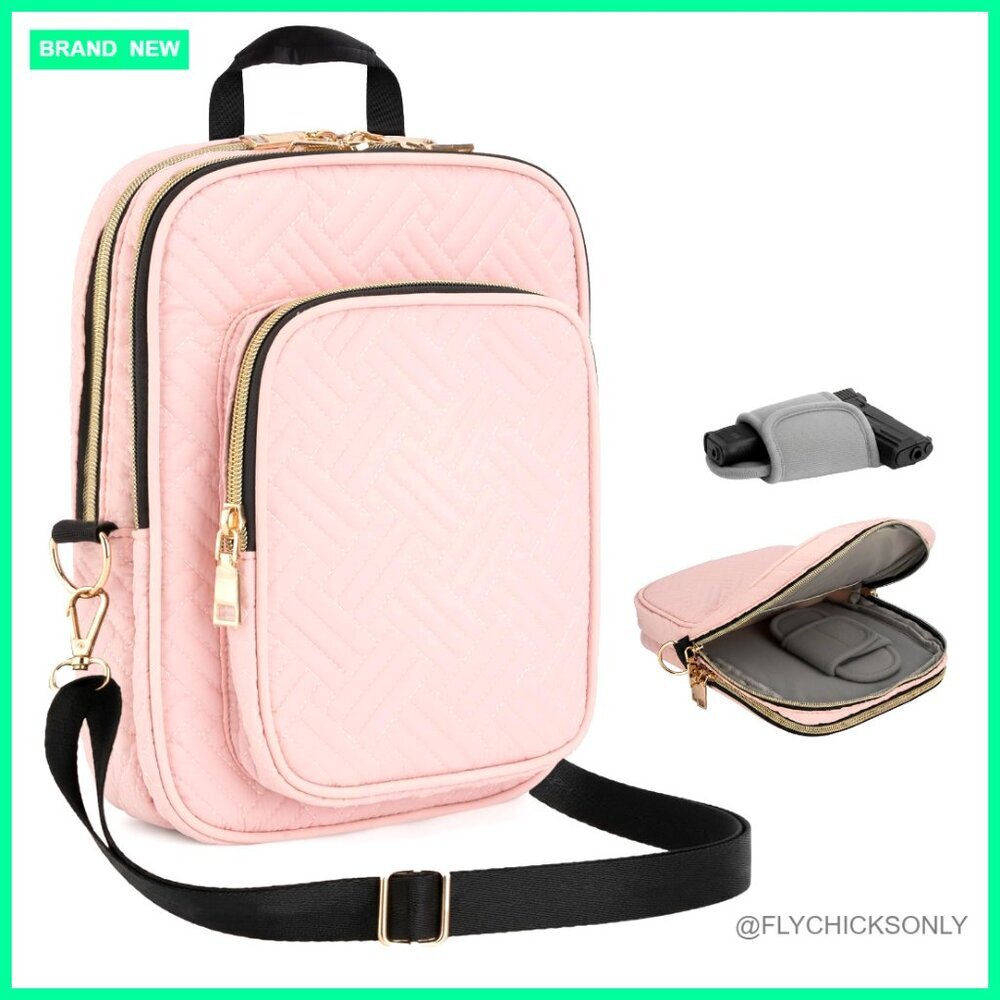 Crossbody Concealed Carry Purse with Shoulder Strap for Shooting Sports